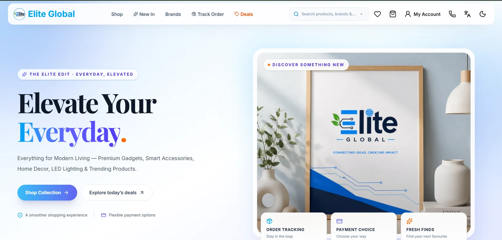 Elite Global website screenshot