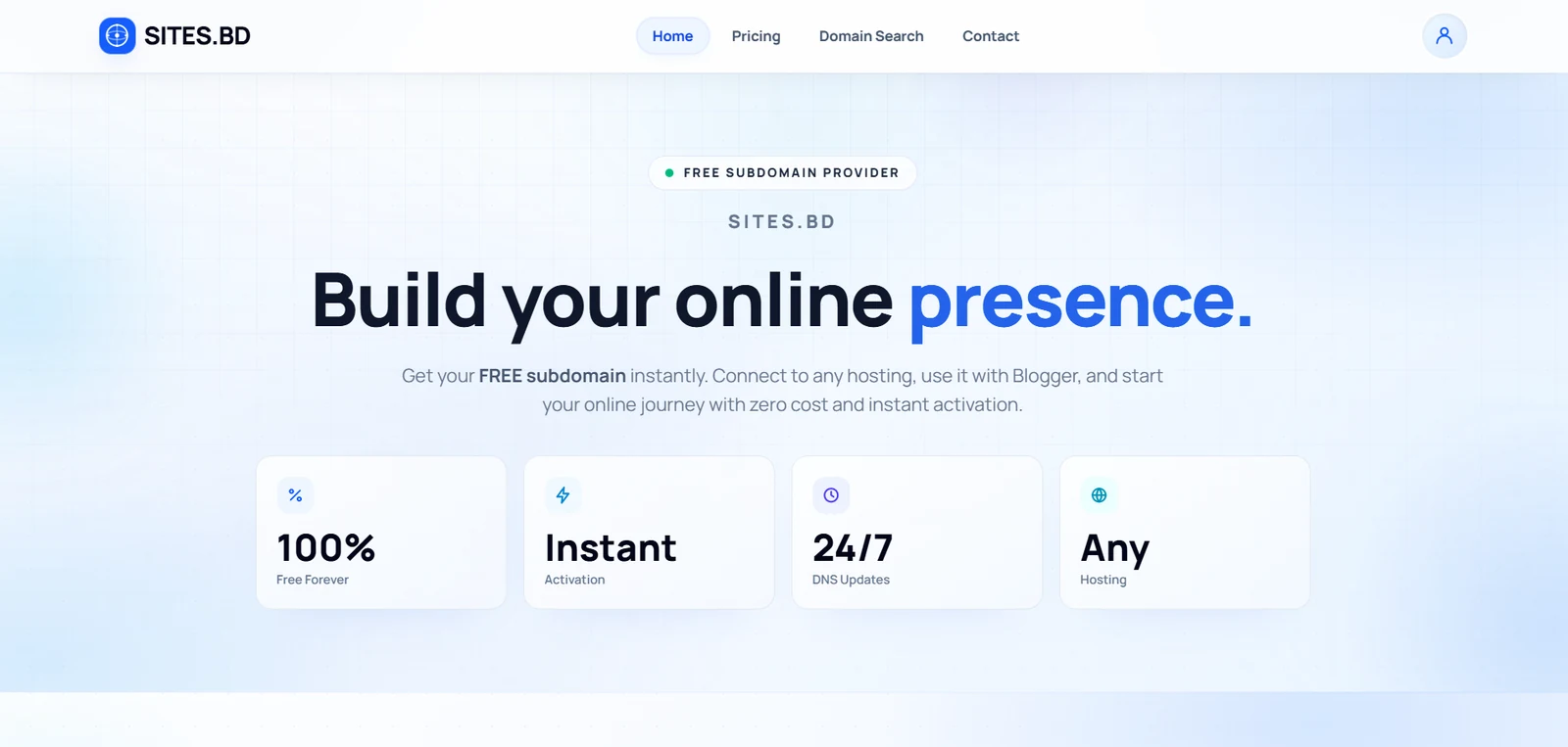 SITES.BD website screenshot